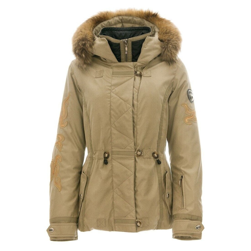 EMMEGI Women's Long Puffer BROOKE Ski Jacket No Fur Greige 8/M $1200 Nwt